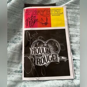 JoJo and Cast Signed Moulin Rouge Playbill
